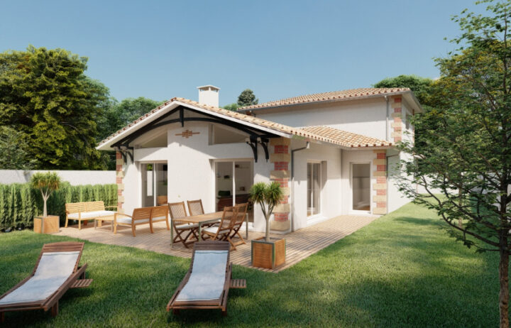 votre maison de 160m2 sur un terrain de 1000m2 sur la commune de Le Verdon-sur-Mer au prix de 520000€ avec Alpha Constructions
